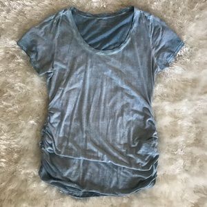 Motherhood maternity heathered blue T-shirt